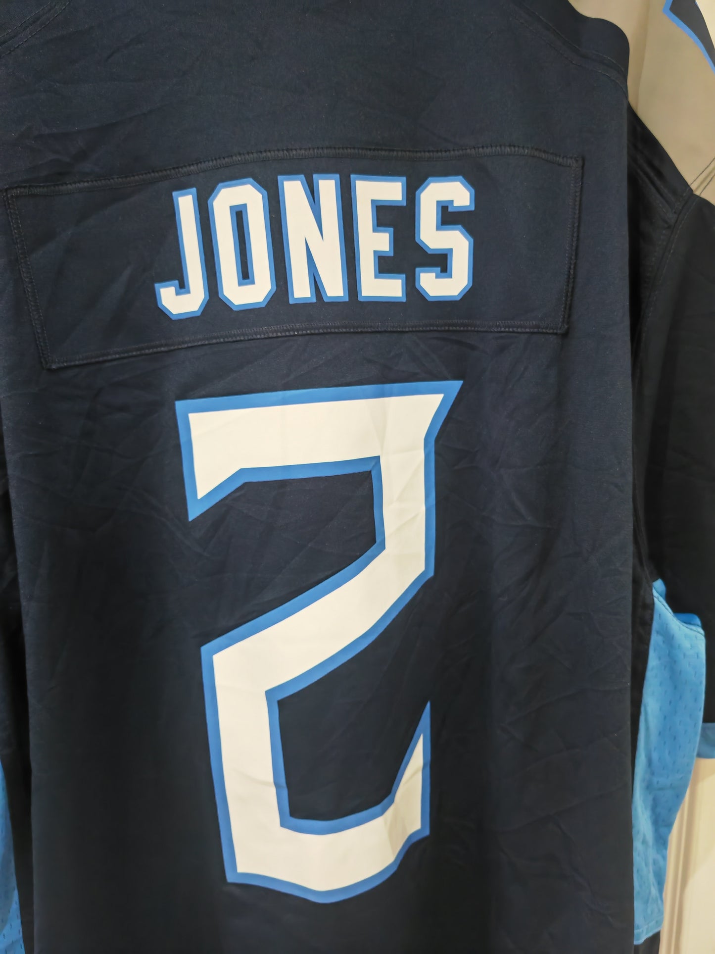Nike Tennessee Titans NFL Jersey, #2 Jones, Navy Blue, Size XXL
