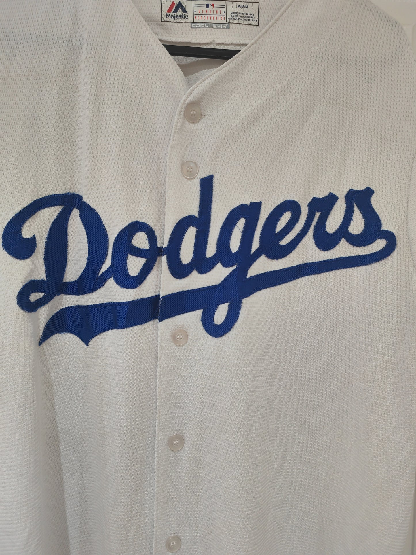 Majestic Los Angeles Dodgers MLB Baseball Jersey, White, Size Medium