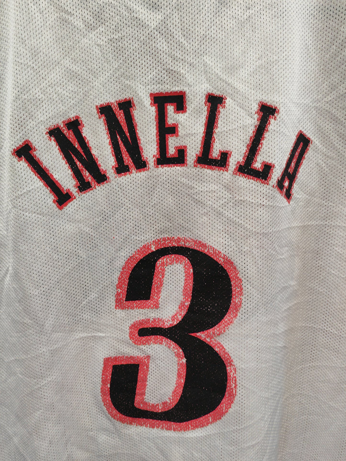 Youth Reebok Philadelpia 76ers NBA Jersey, #3 Innella, White, Size YL
