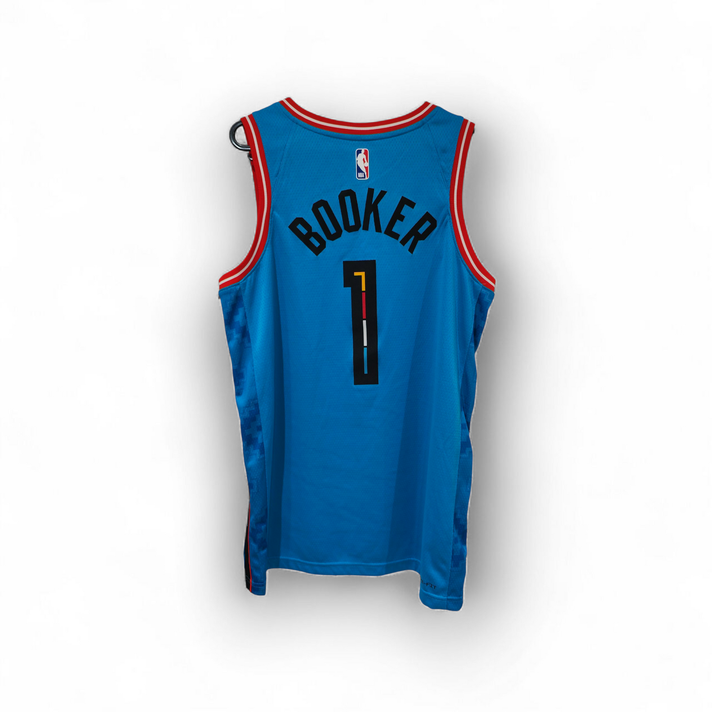 Nike Phoenix Suns NBA City Edition Jersey, #1 Booker, Blue, Size Medium