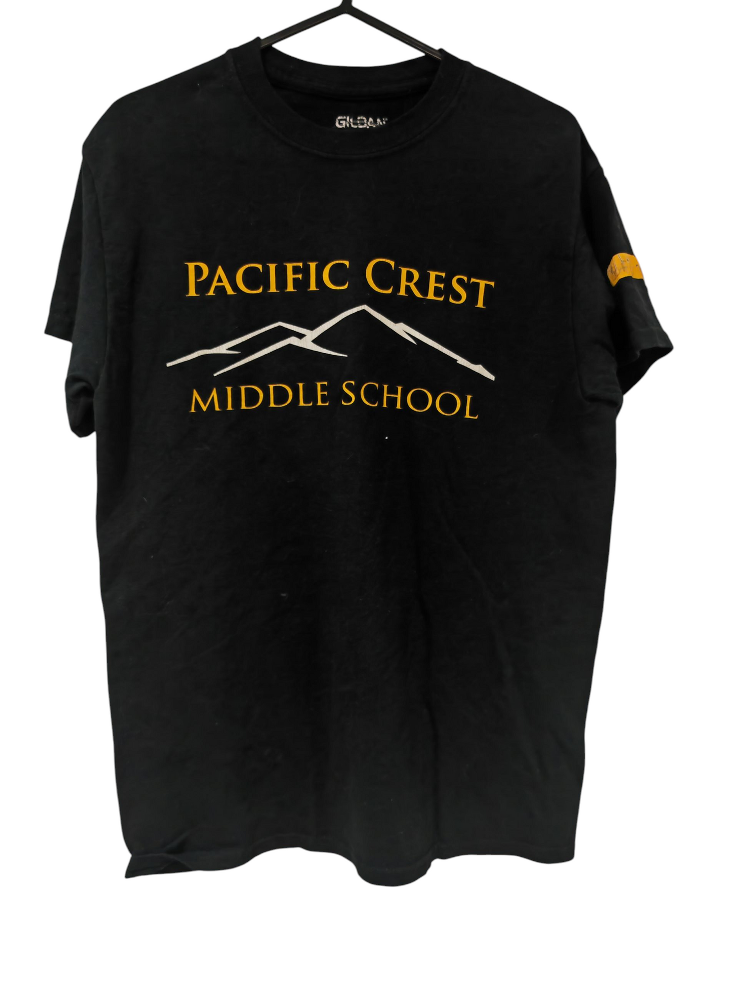 Gildan Pacific Crest Middle School Shirt Sleeve T Shirt, Black, Size Small