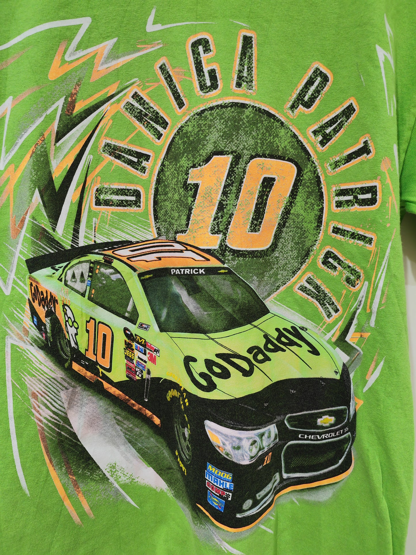 Stewart-Haas Racing Danica Patrick NASCAR T Shirt, Green, Size Small