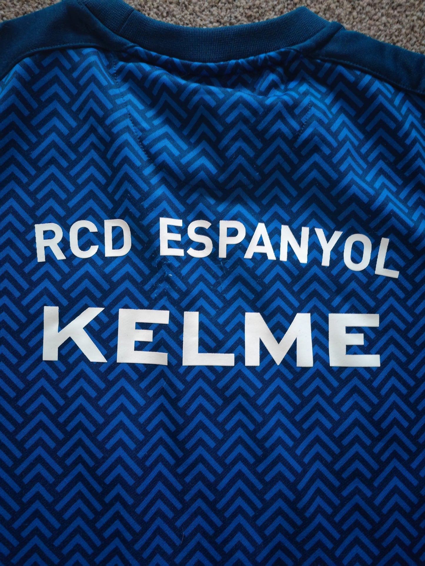 Kelme Espanyol Long Sleeve Training Sweatshirt, Blue, Size Large