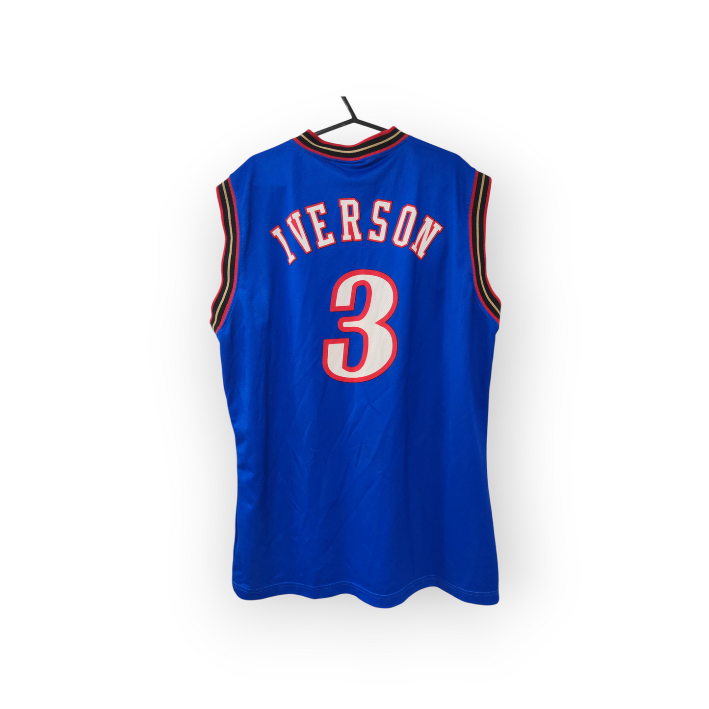 Champion Philadelphia 76ers NBA Jersey, Blue, Size XL