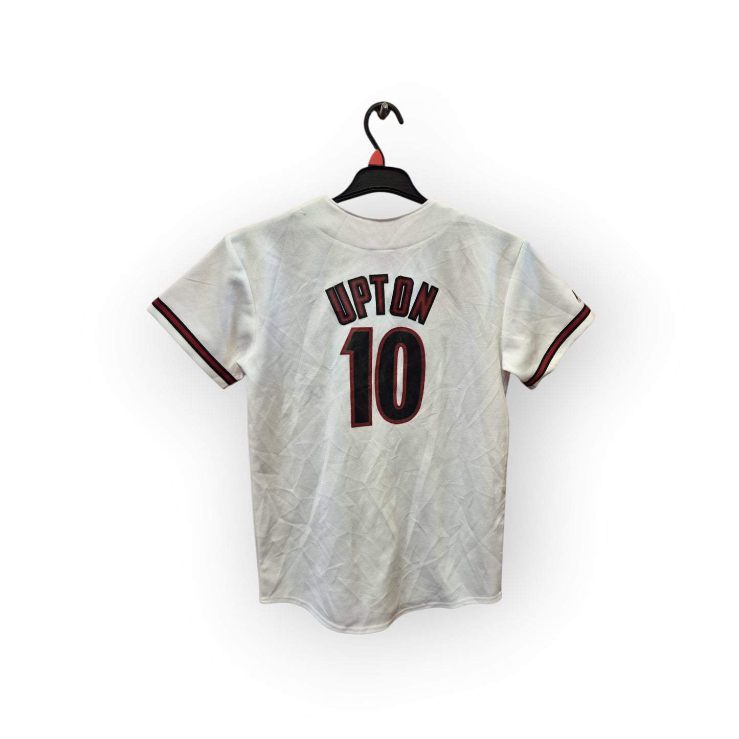Youth Majestic Arizona Diamondbacks MLB Jersey, #10 Upton, White, Size YL