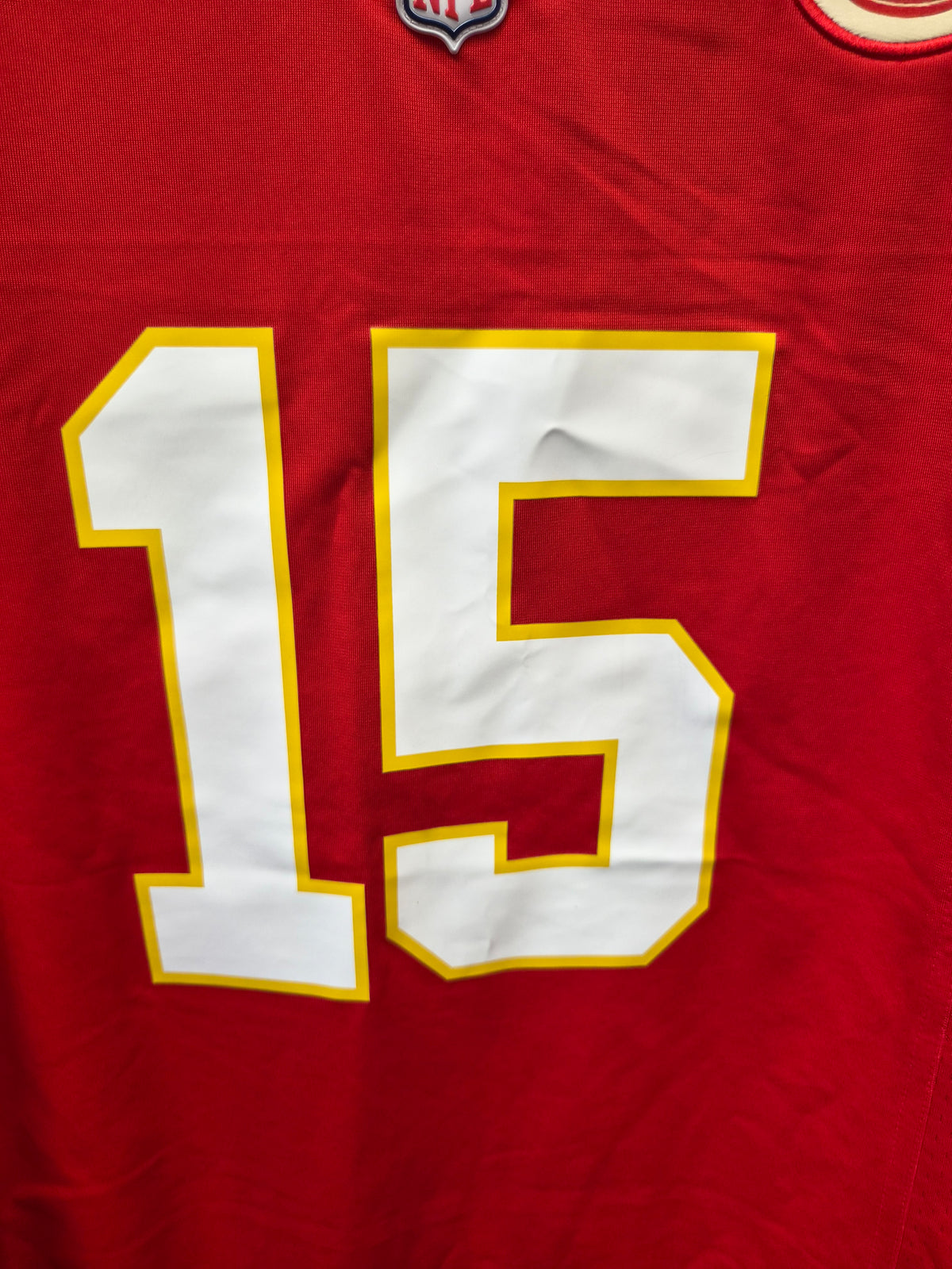 Nike Kansas City Chiefs NFL Jersey, #15 Mahomes, Red, Size Large