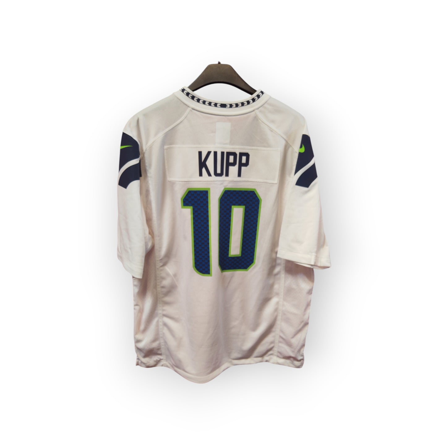 Nike Seattle Seahawks NFL Jersey, #10 Kupp, White, Size XL