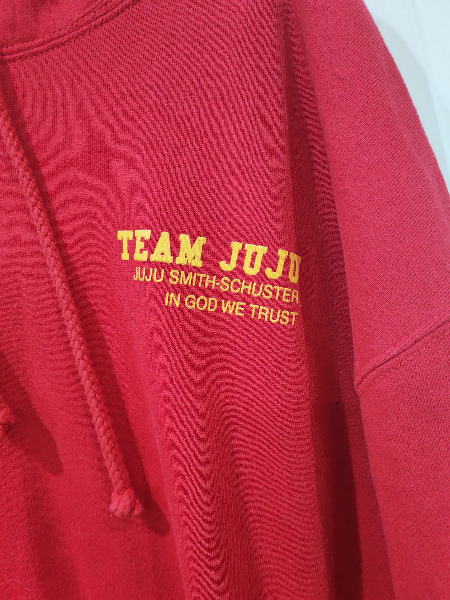 Juju Smith Schuster 'Team JuJu' NFL Pullover Hoodie, Red, Size Large