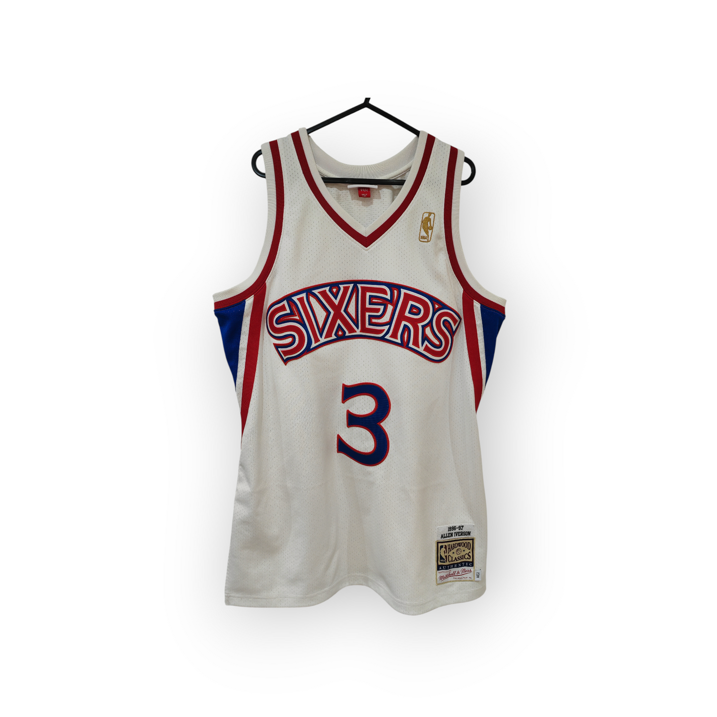 Mitchell & Ness Authentic Philadelphia 76ers 1996/97 Jersey, #3 Iverson, Size Large
