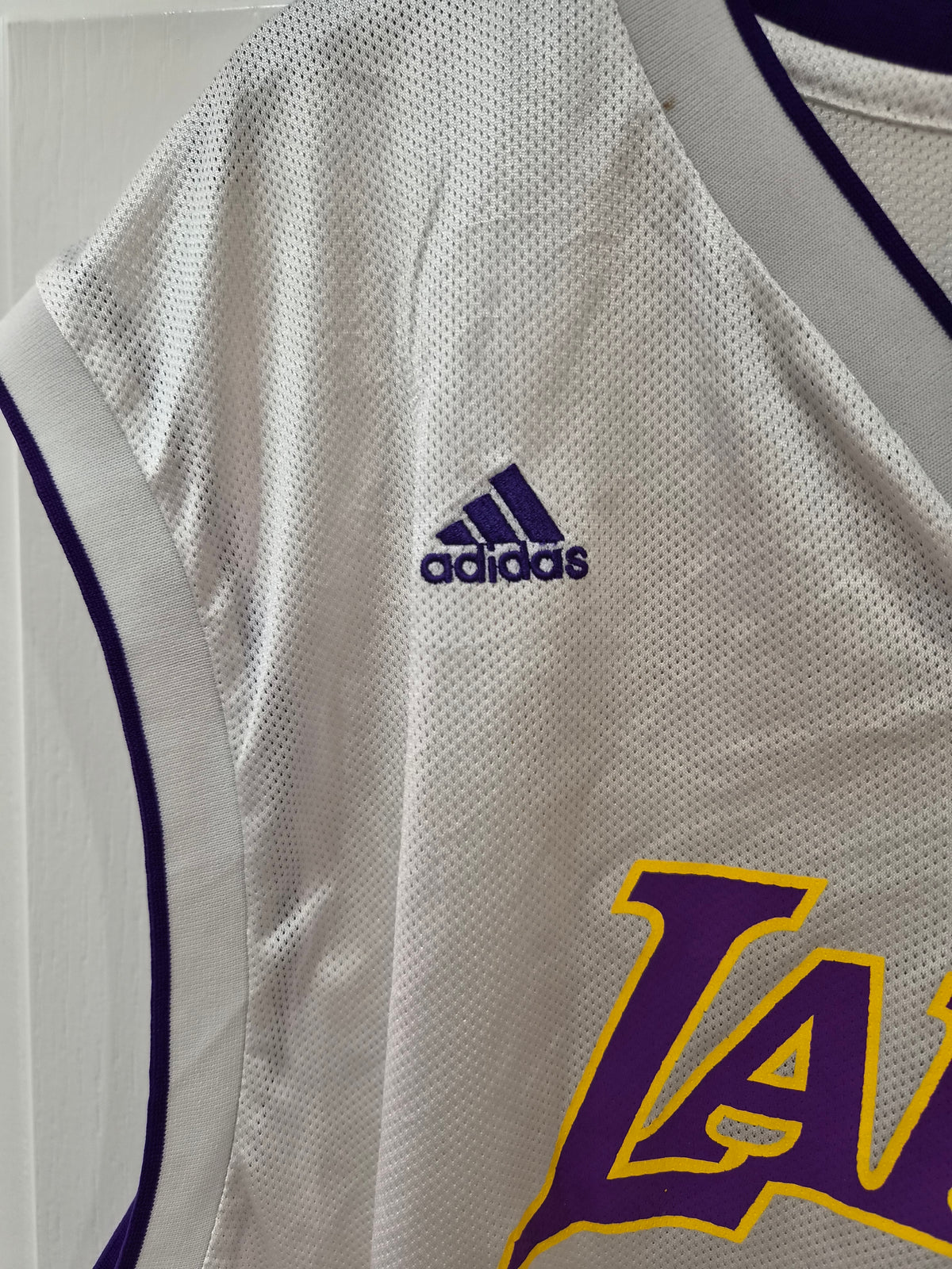 Adidas Los Angeles Lakers NBA Basketball Jersey, #13 Jobbins (Custom), Size XXL