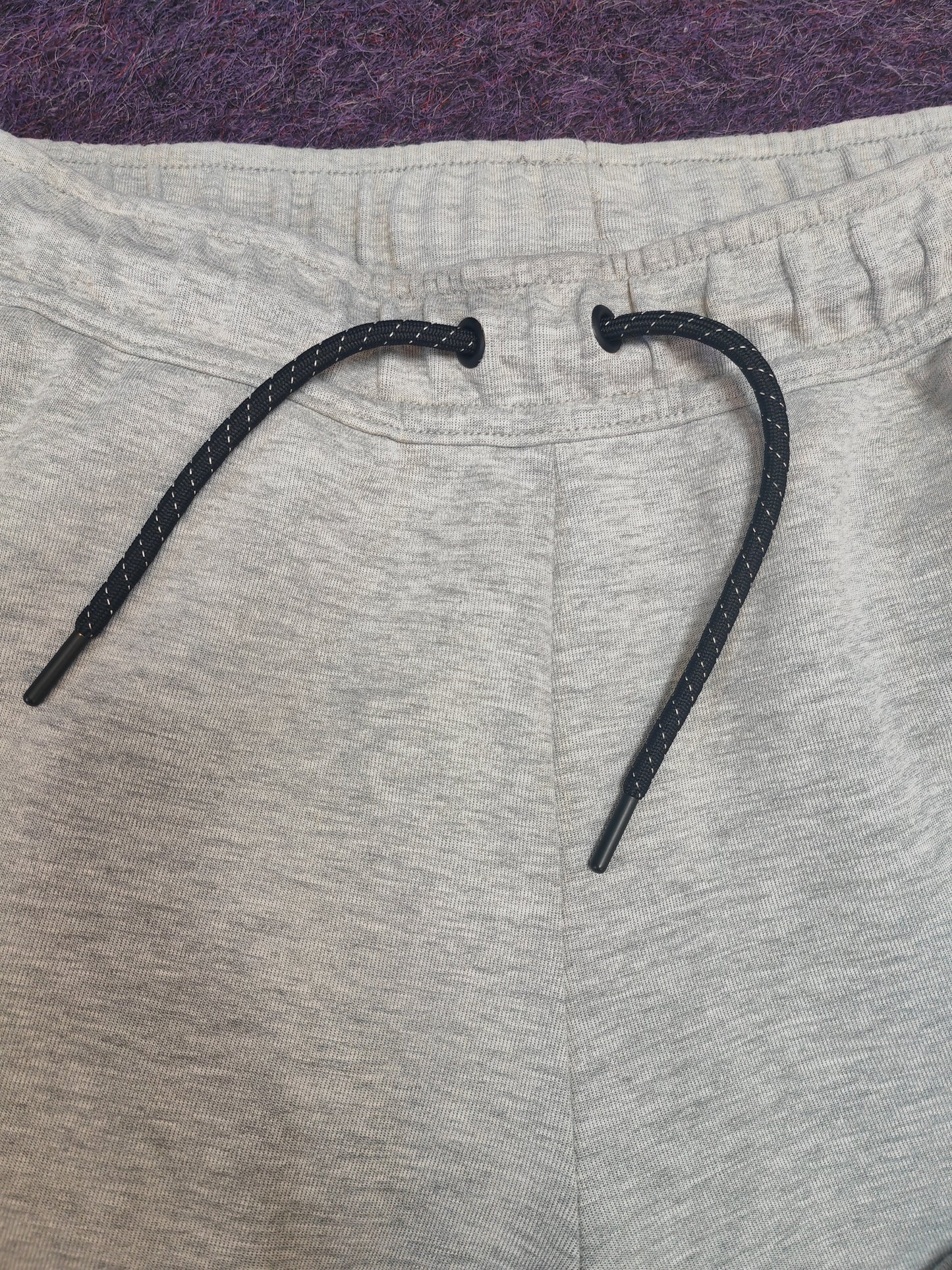 Nike Cuffed Leg Sweat Pants, Grey, Size Medium