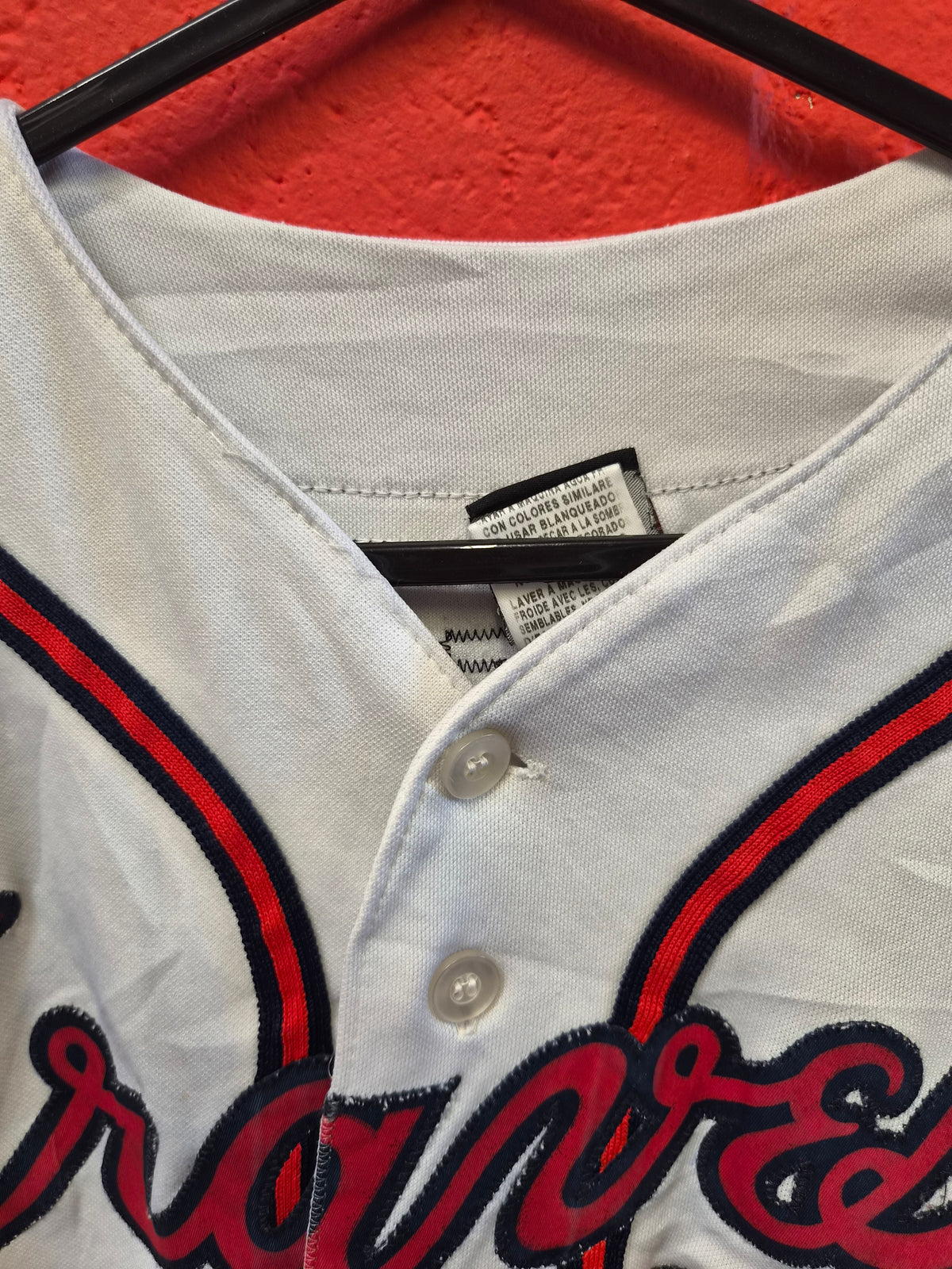 Majestic Atlanta Braves MLB Baseball Jersey, #8 Upton, White, Size Medium