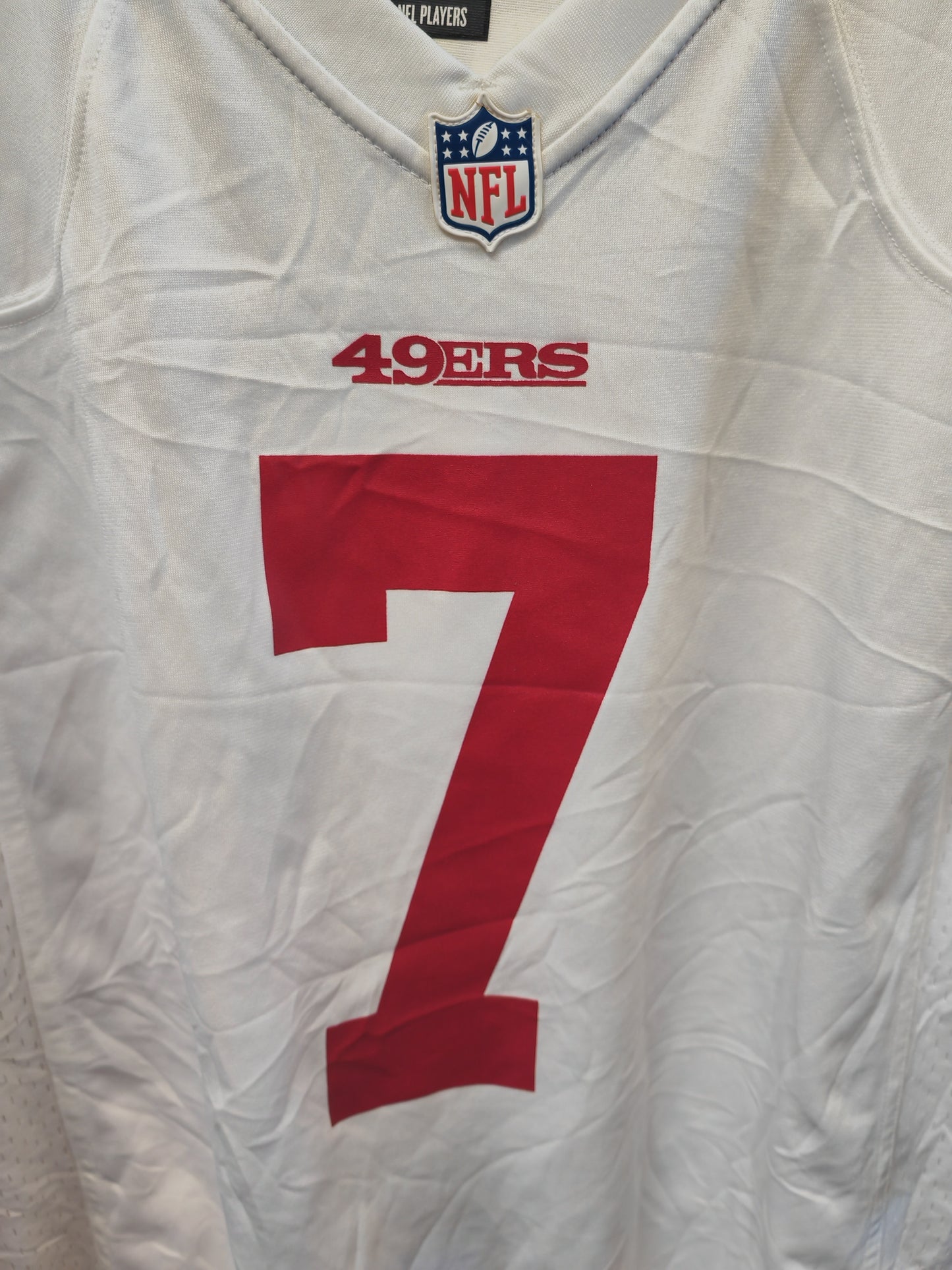 Nike San Francisco 49ers NFL Jersey, #7 Kaepernick, White, Size XL
