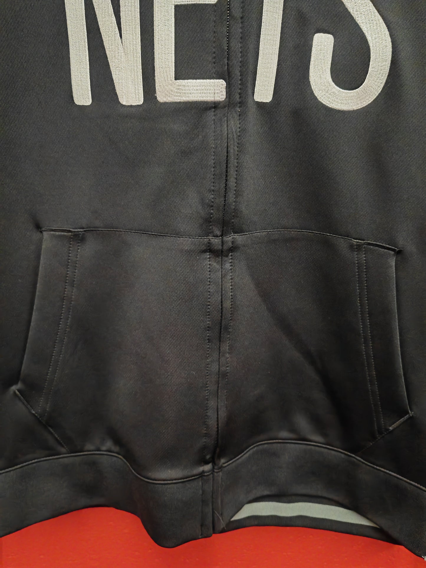Nike Brooklyn Nets NBA Full Zip Sideline Hoodie, Black, Size Medium