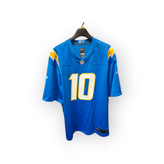 Nike Los Angeles Chargers NFL Jersey, #10 Herbert, Blue, Size XXL