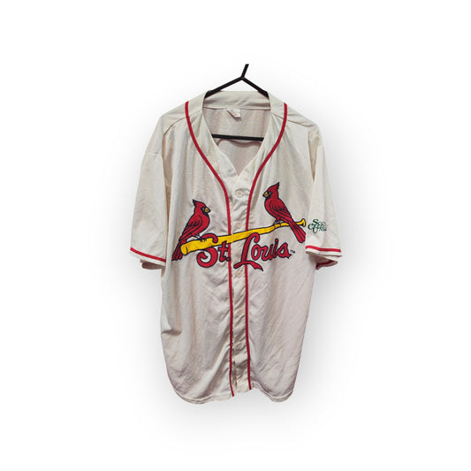 St Louis Cardinals Branded MLB Jersey, Off White/Cream, Size XL