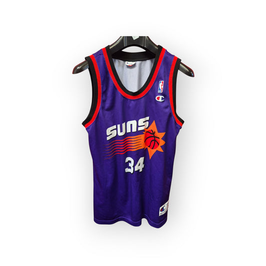 Champion Phoenix Suns NBA Jersey, #34 Barkley, Purple, Size Large