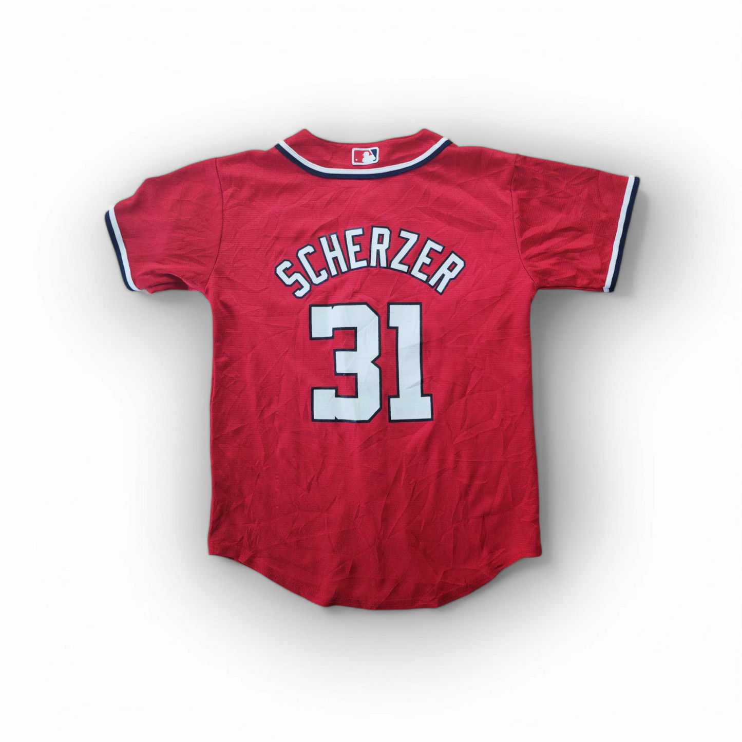 Youth Majestic Washington Nationals MLB Baseball Jersey, #31 Scherzer, Size YM