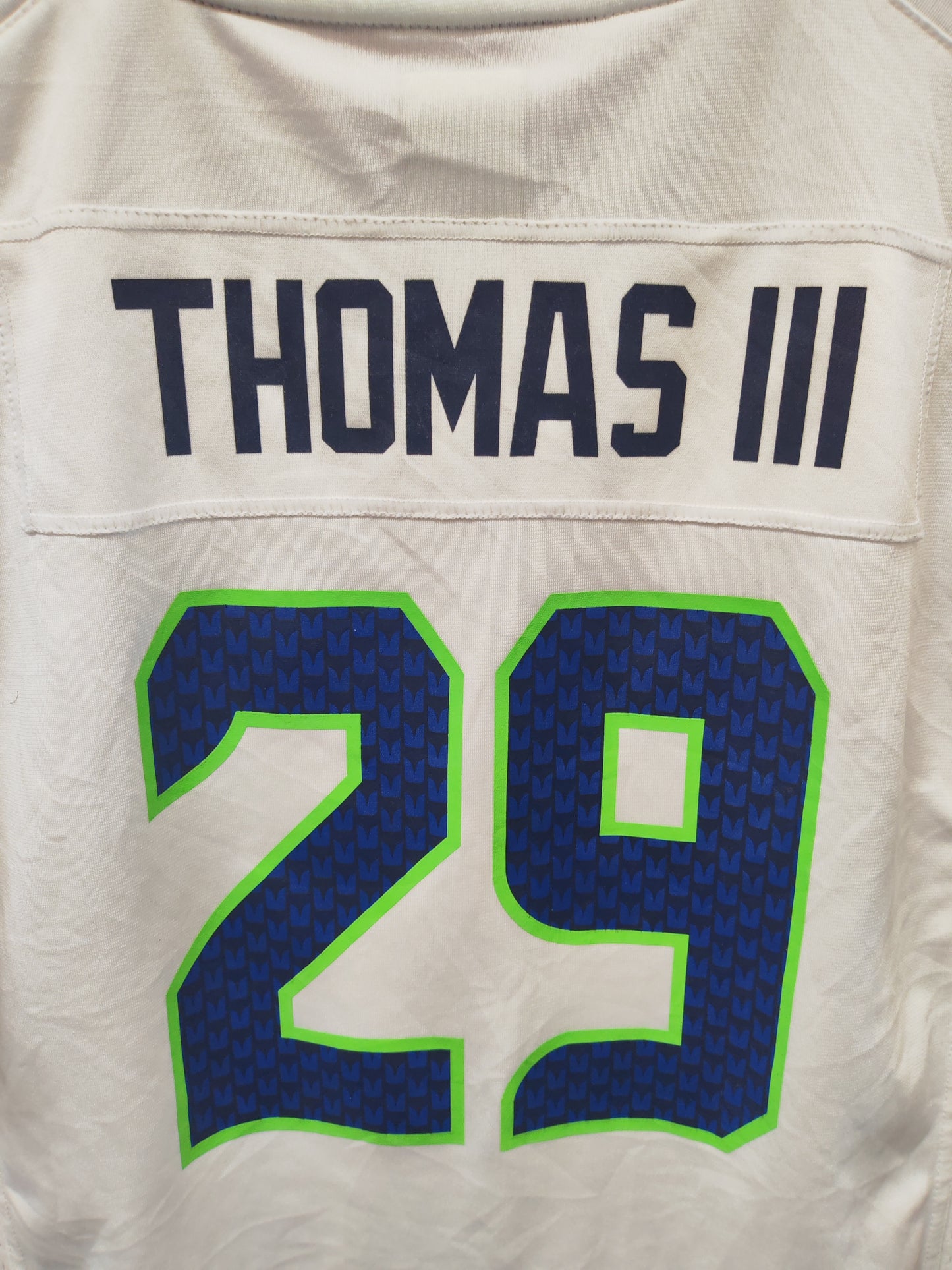 Youth Nike Seattle Seahawks NFL Jersey, #29 Thomas III, White, Size YXL