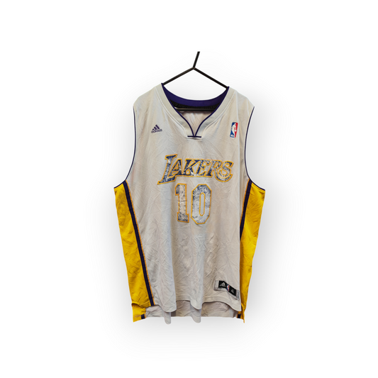 Adidas Los Angeles Lakers NBA Jersey, #10 Nash, White, Size XL