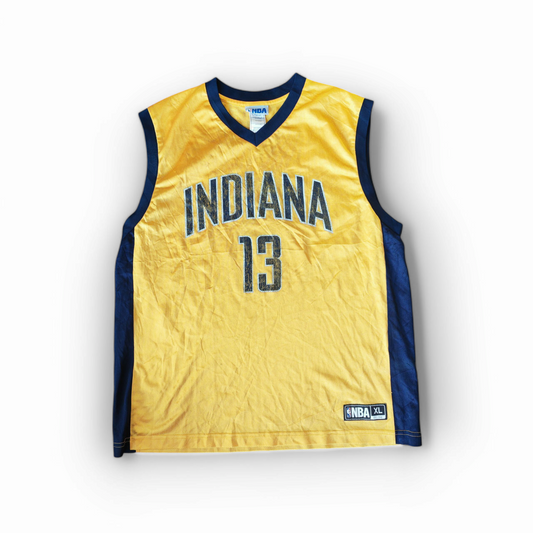 NBA Indiana Pacers Basketball Jersey, #13 George, Yellow, Size XL