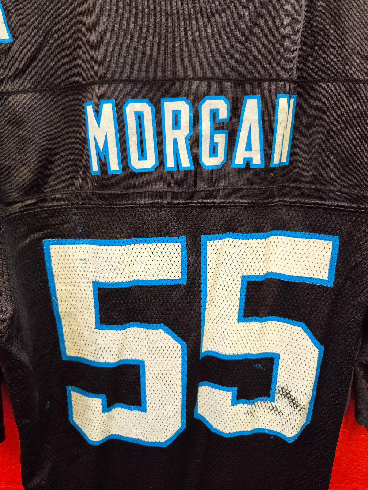 Reebok Carolina Panthers NFL Jersey, #55 Morgan, Black, Size XXL