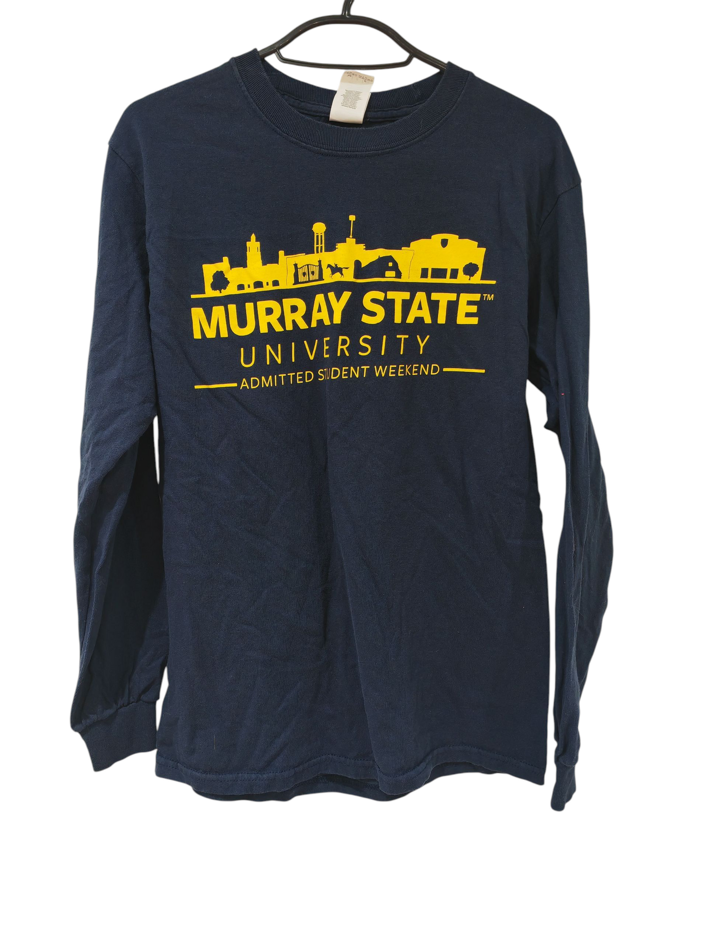 Gildan Murray State University Long Sleeve T Shirt, Navy Blue, Size Small