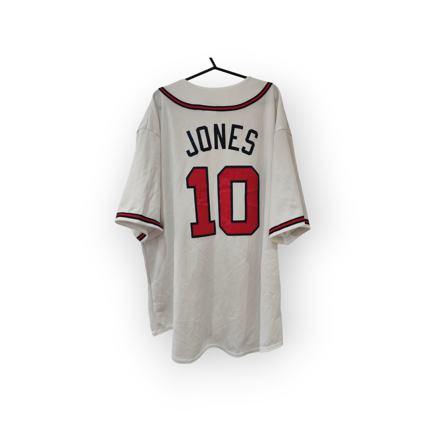 Majestic Atlanta Braves MLB Jersey, #10 Jones, White, Size XXL