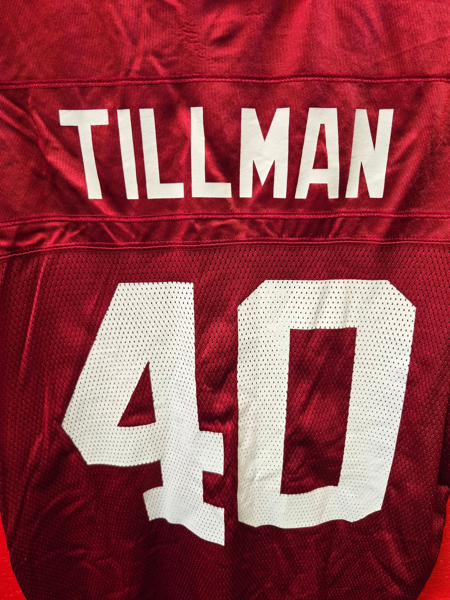Reebok Arizona Cardinals NFL Jersey. #40 Tillman, Red, Size XXL