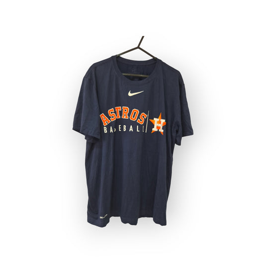 Nike Dri-fit Houston Astros MLB Short Sleeve T Shirt, Navy, Size Large