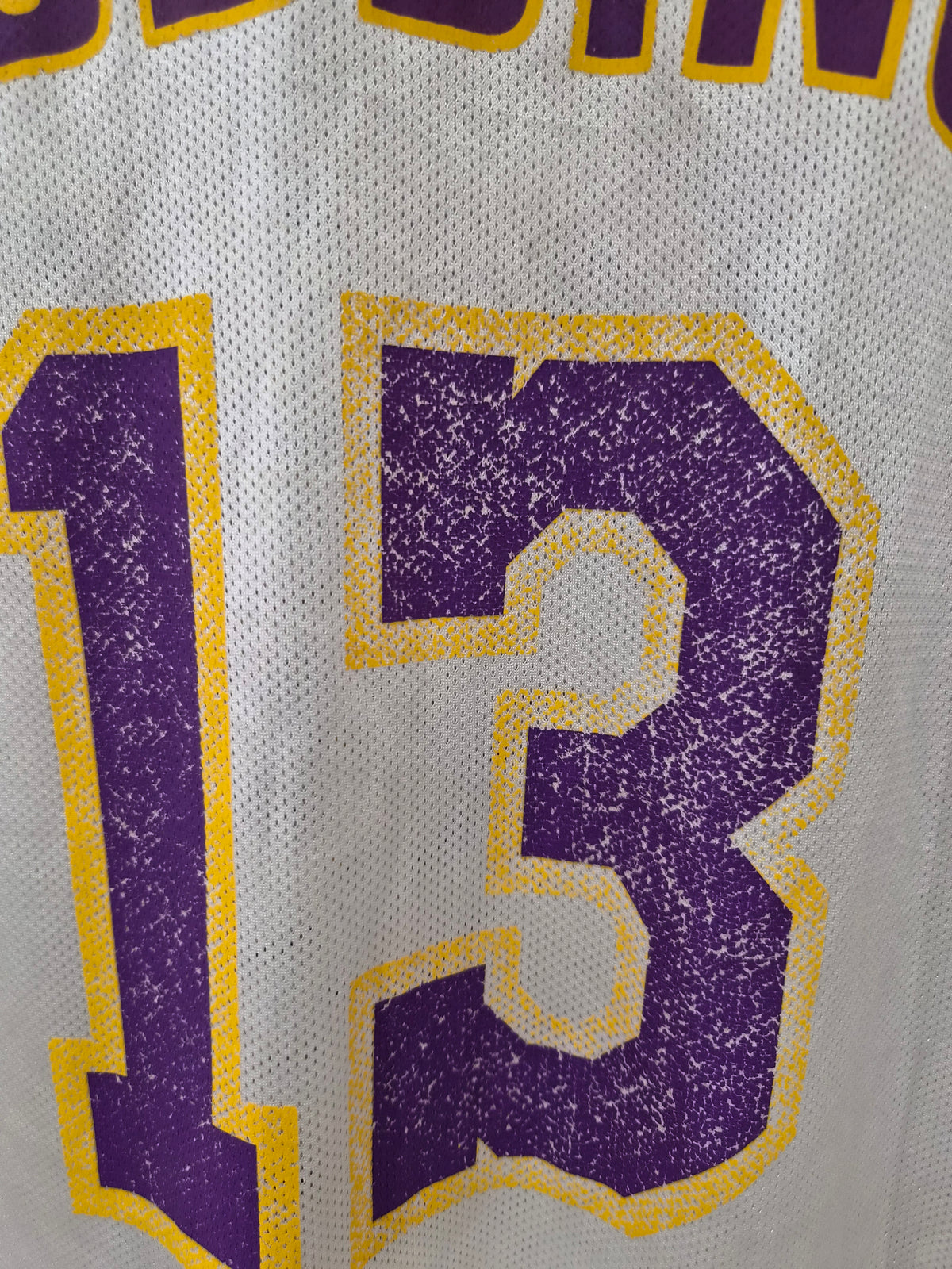 Adidas Los Angeles Lakers NBA Basketball Jersey, #13 Jobbins (Custom), Size XXL
