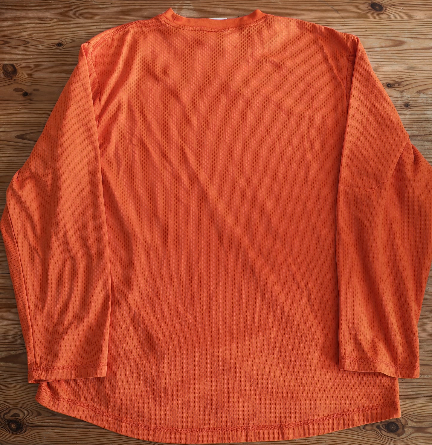Majestic Anaheim Ducks NHL Long Sleeve Top, Orange, Size Medium