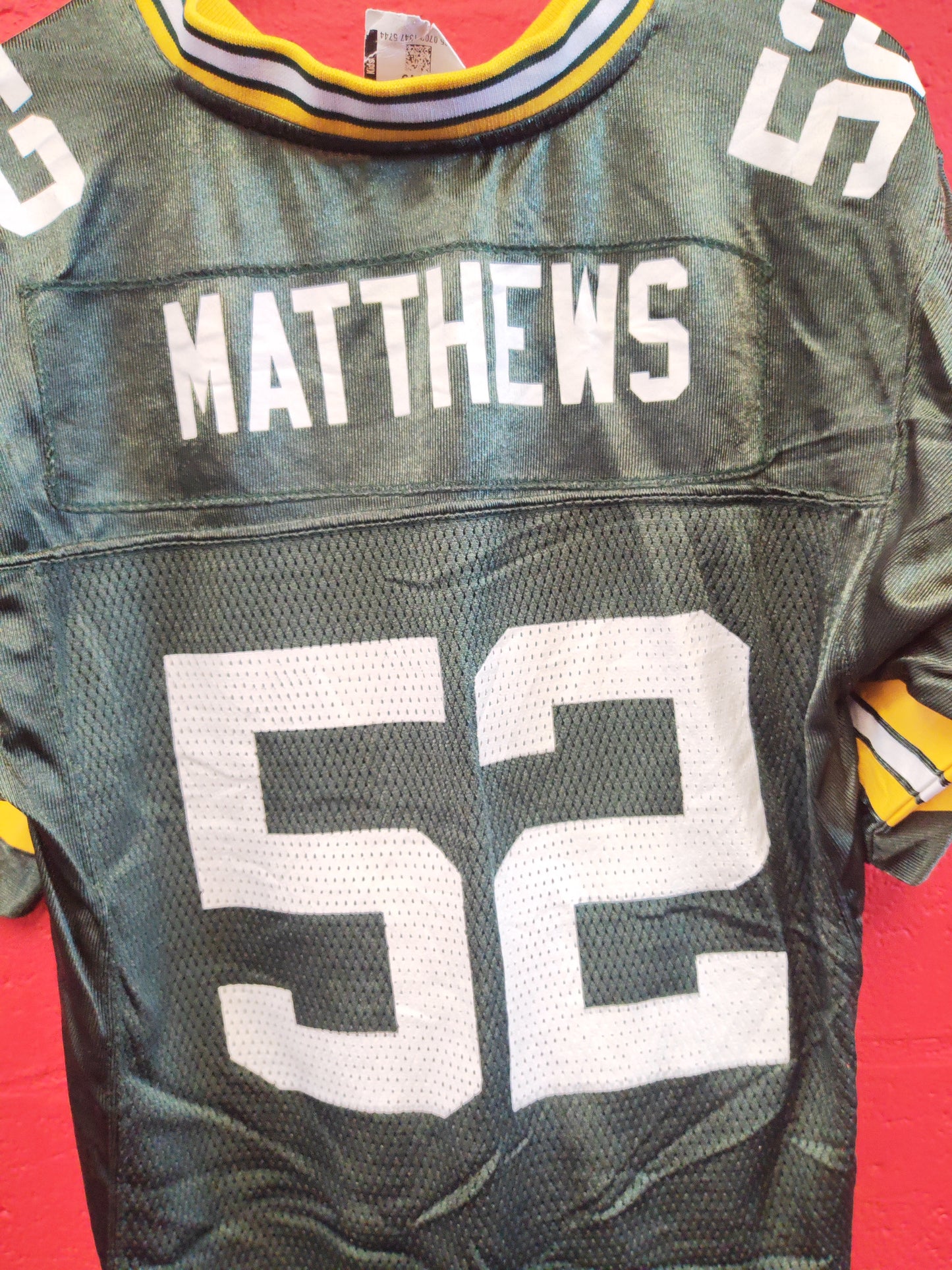 Youth Reebok Green Bay Packers NFL Jersey, #52 Jersey, Green, Size YL