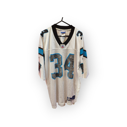 Reebok Carolina Panthers NFL Jersey, #34 D.Williams, White, Size Large