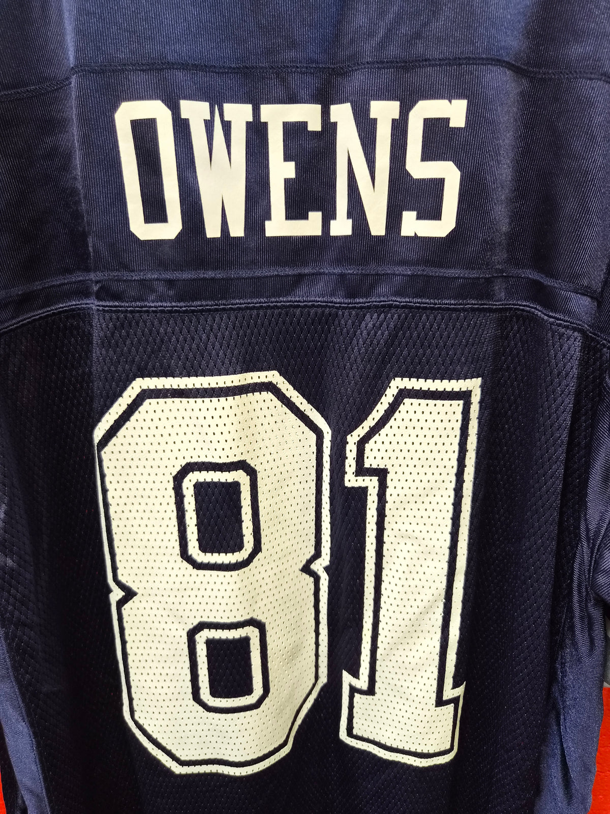 Reebok Dallas Cowboys NFL Jersey, #81 Owens, Navy Blue, Size XL