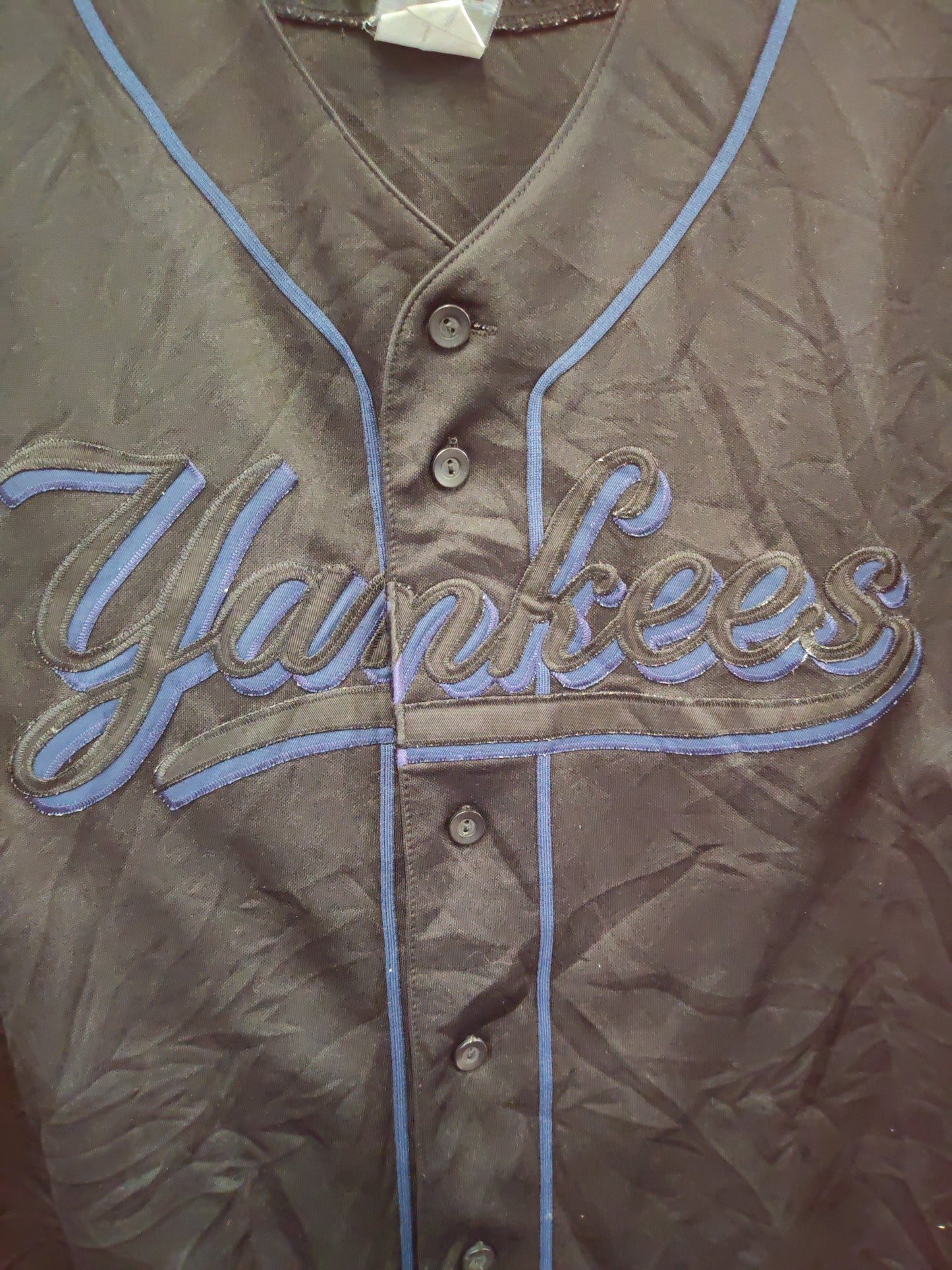 Majestic New York Yankees MLB Baseball Jersey, Black, Size XL