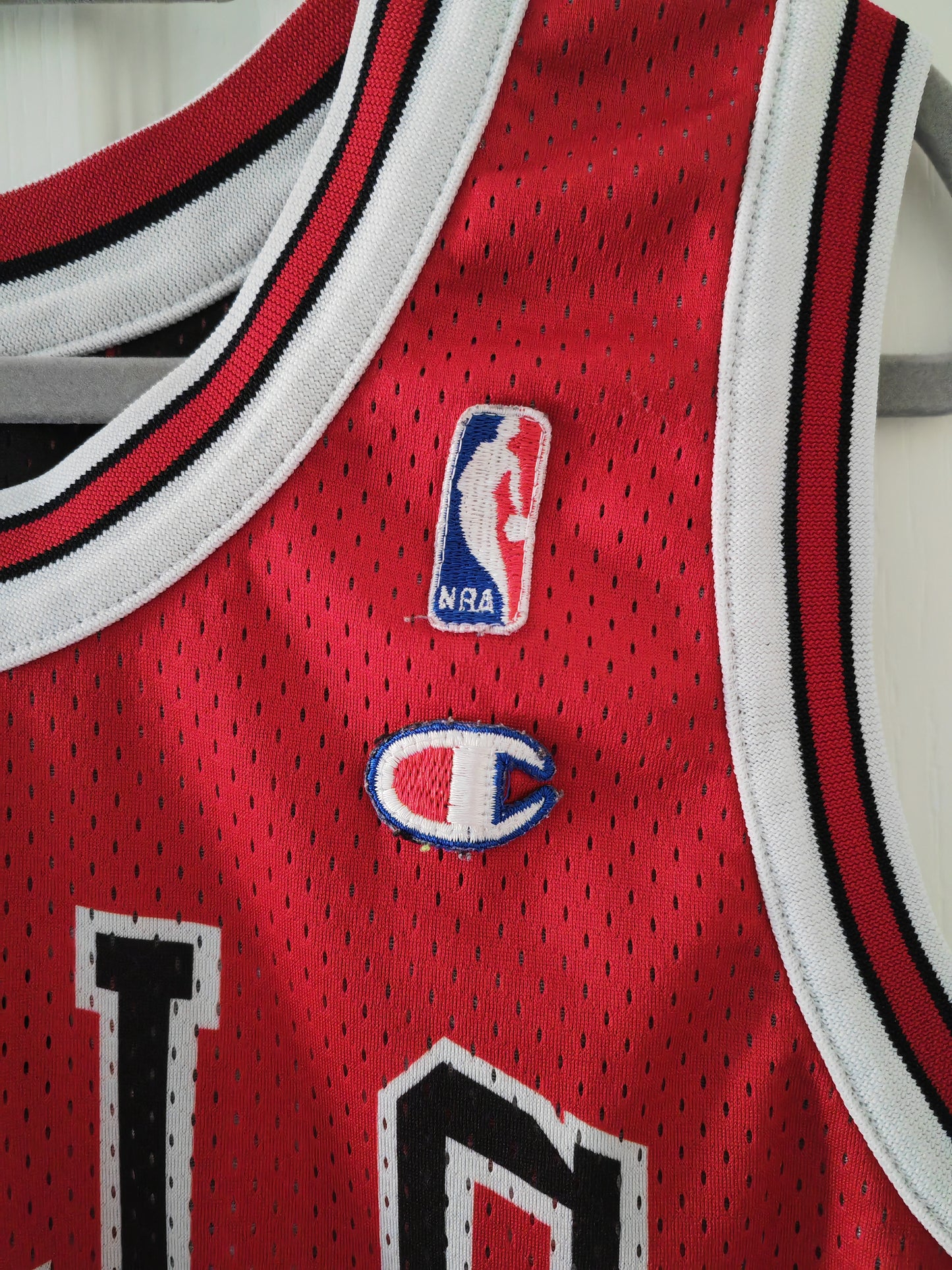 Champion Chicago Bulls Reversible Home And Road Jersey, #23 Jordan, Size Small