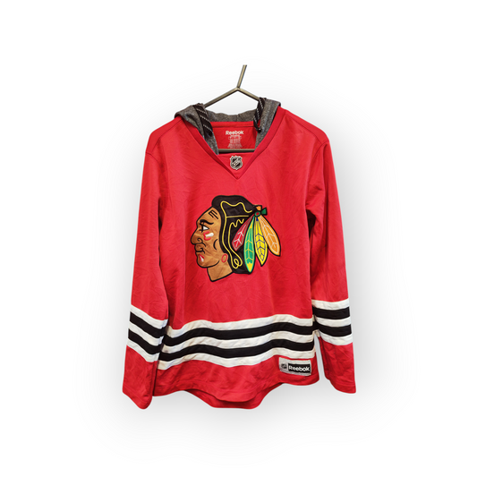 Women's Reebok Chicago Blackhawks Pullover Hoodie, Red, Size Small
