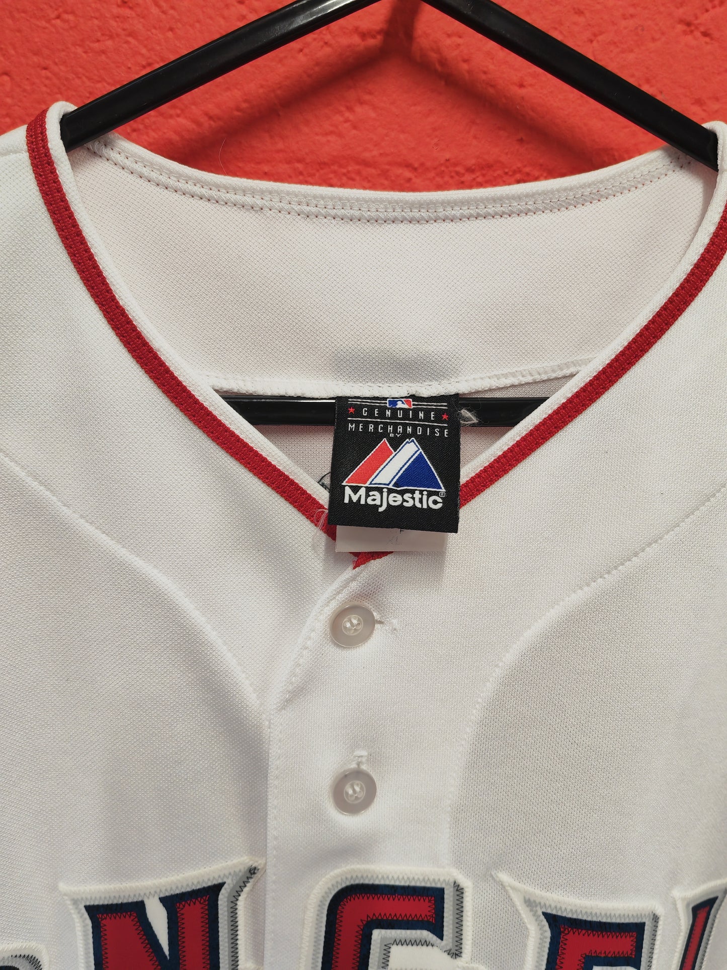 Majestic Los Angeles Angels MLB Baseball Jersey, #5 Pujols, White, Size XL