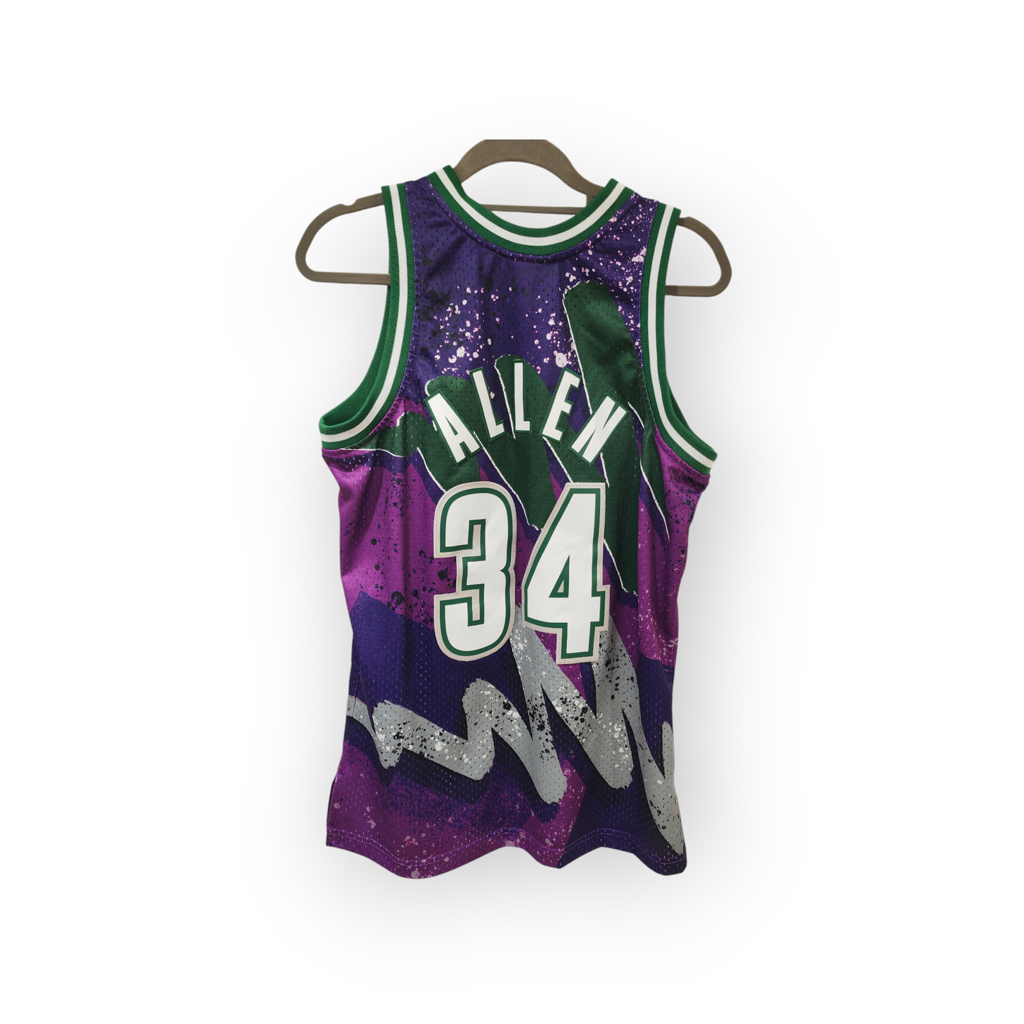 Mitchell & Ness Milwaukee Bucks Hyper Hoops NBA Jersey, #34 Allen, Purple, Medium