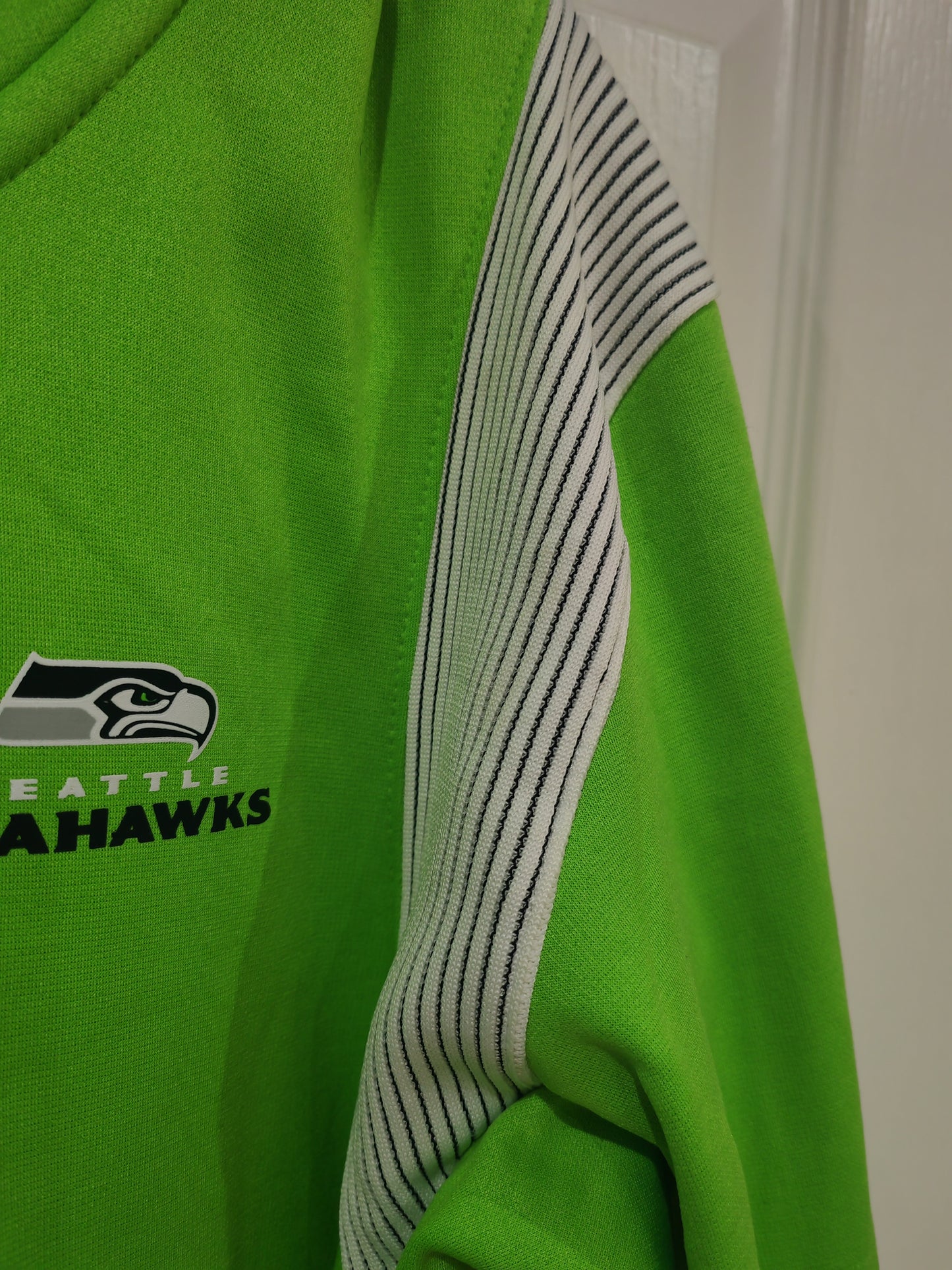 Nike Seattle Seahawks On-field Full Zip Hoodie, green, size Medium