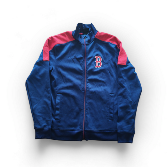 Fanatics MLB Boston Red Sox Full Zip Track Jacket, Blue/Red, Size Large