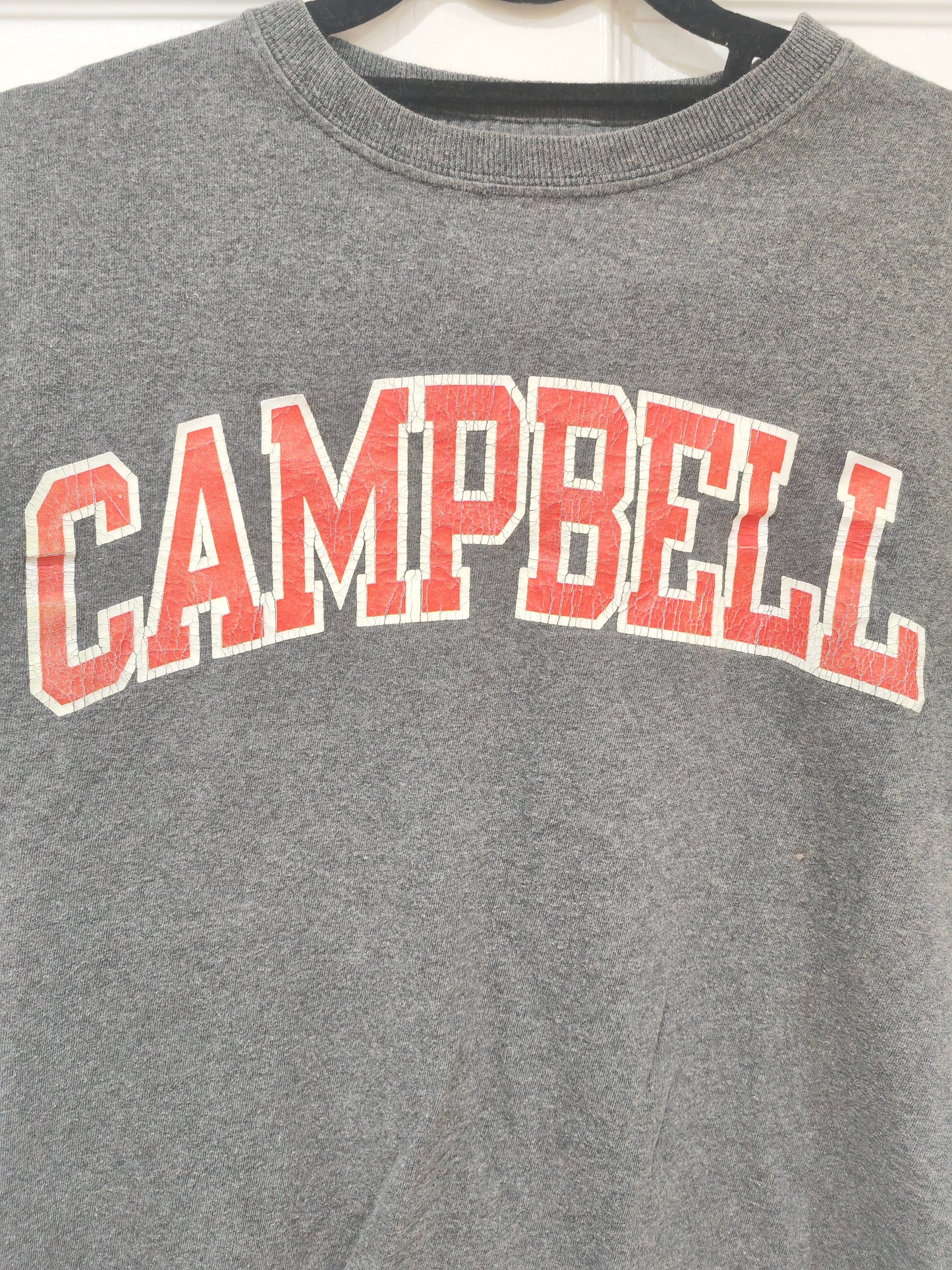 Champion Campbell Fighting Camels NCAA Shirt Sleeve T Shirt, Grey, Size Small