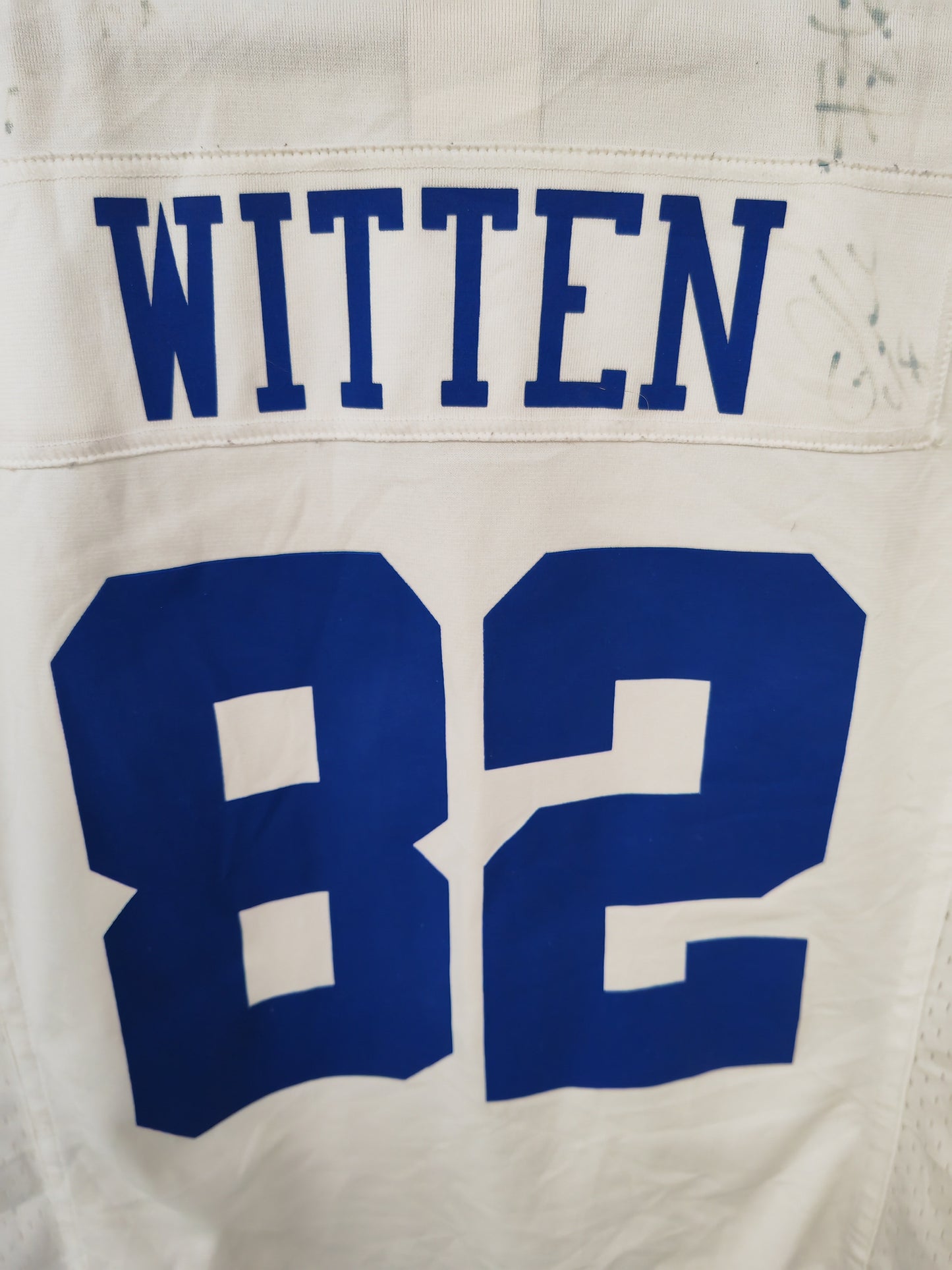 Women's Nike Dallas Cowboys NFL Jersey, #82 Witten, Faint Autographs, Size XL