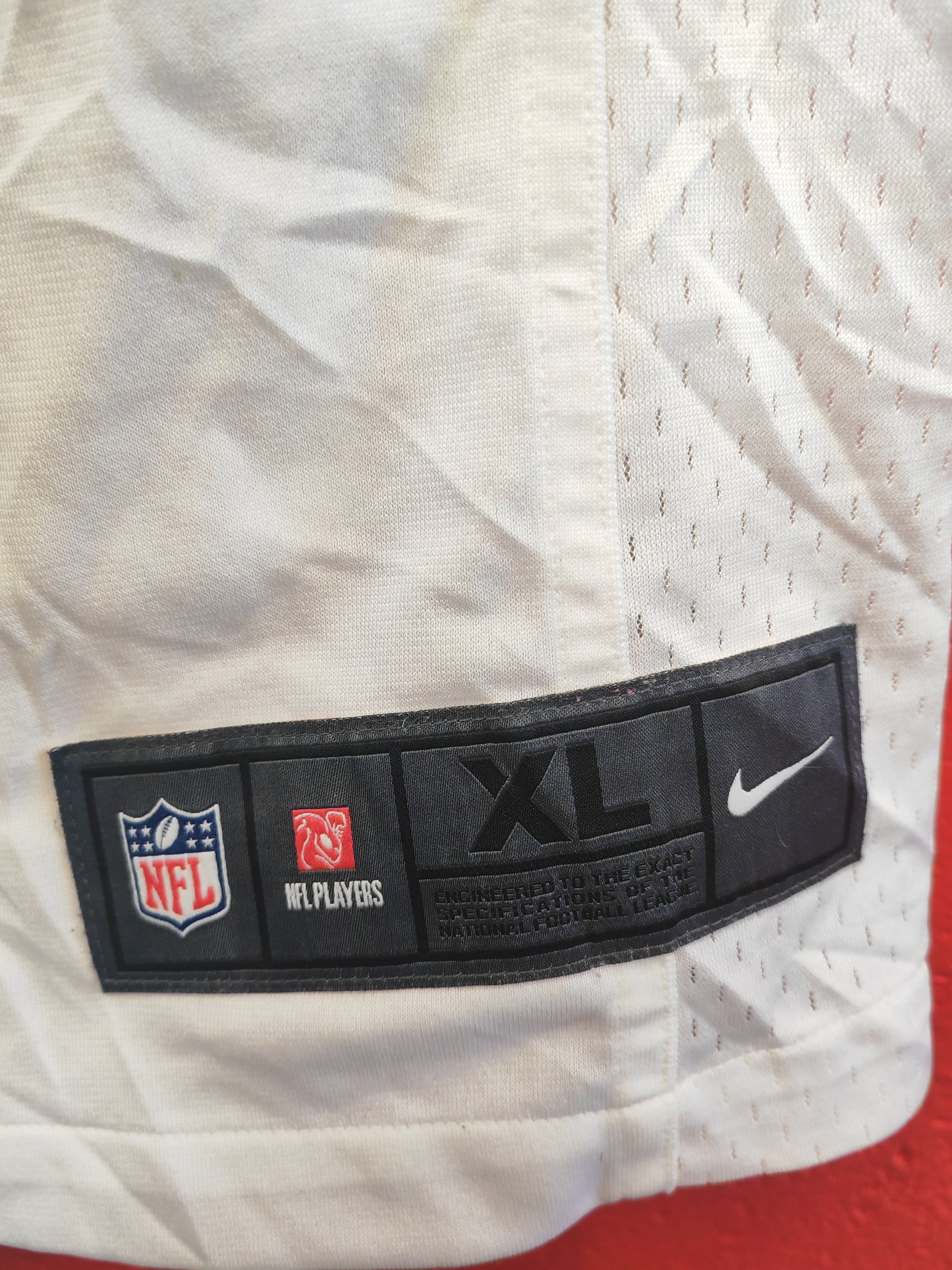 Nike San Francisco 49ers NFL Jersey, #7 Kaepernick, White, Size XL