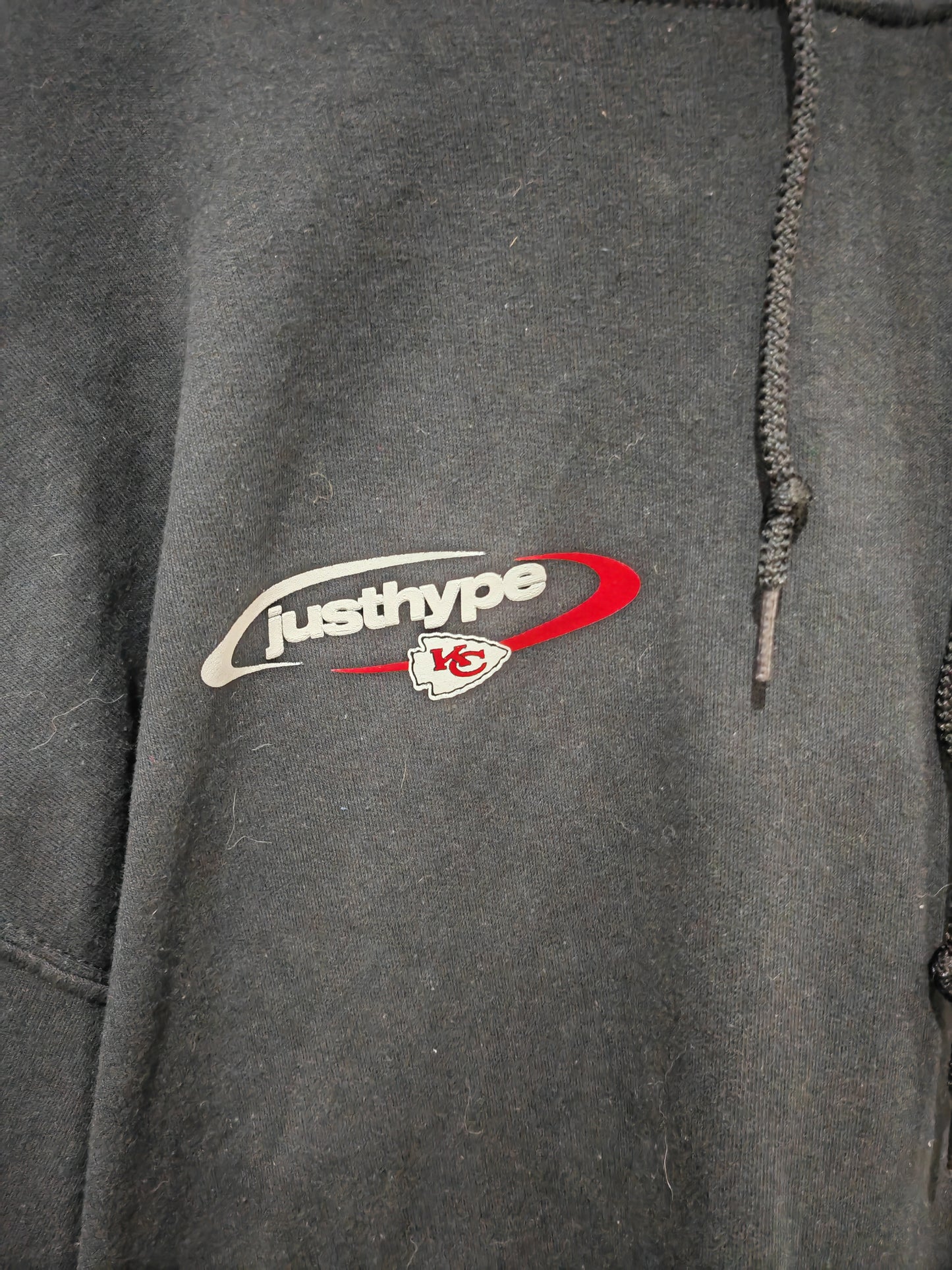 NFL Just Hype Kansas City Chiefs Pullover Hoodie, Black, Size XL