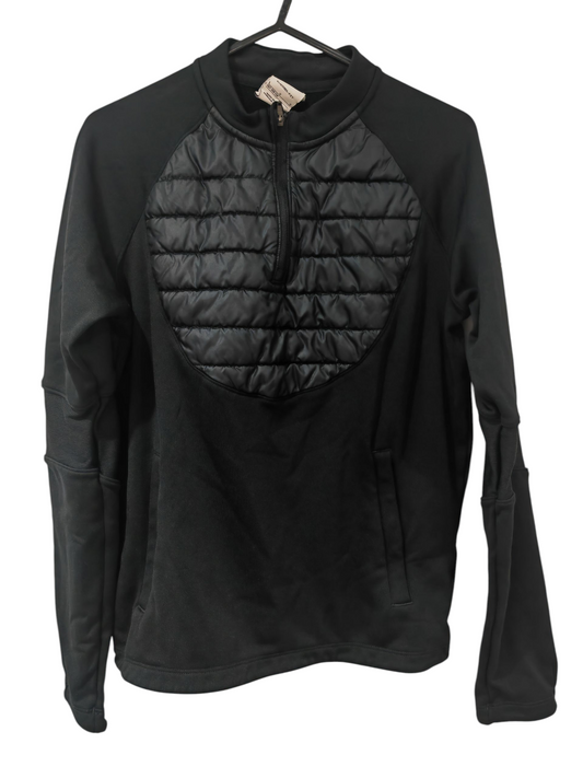 Youth Nike 1/4 Zip, Long Sleeve Sports Training Sweatshirt, Black, Size Youth Large