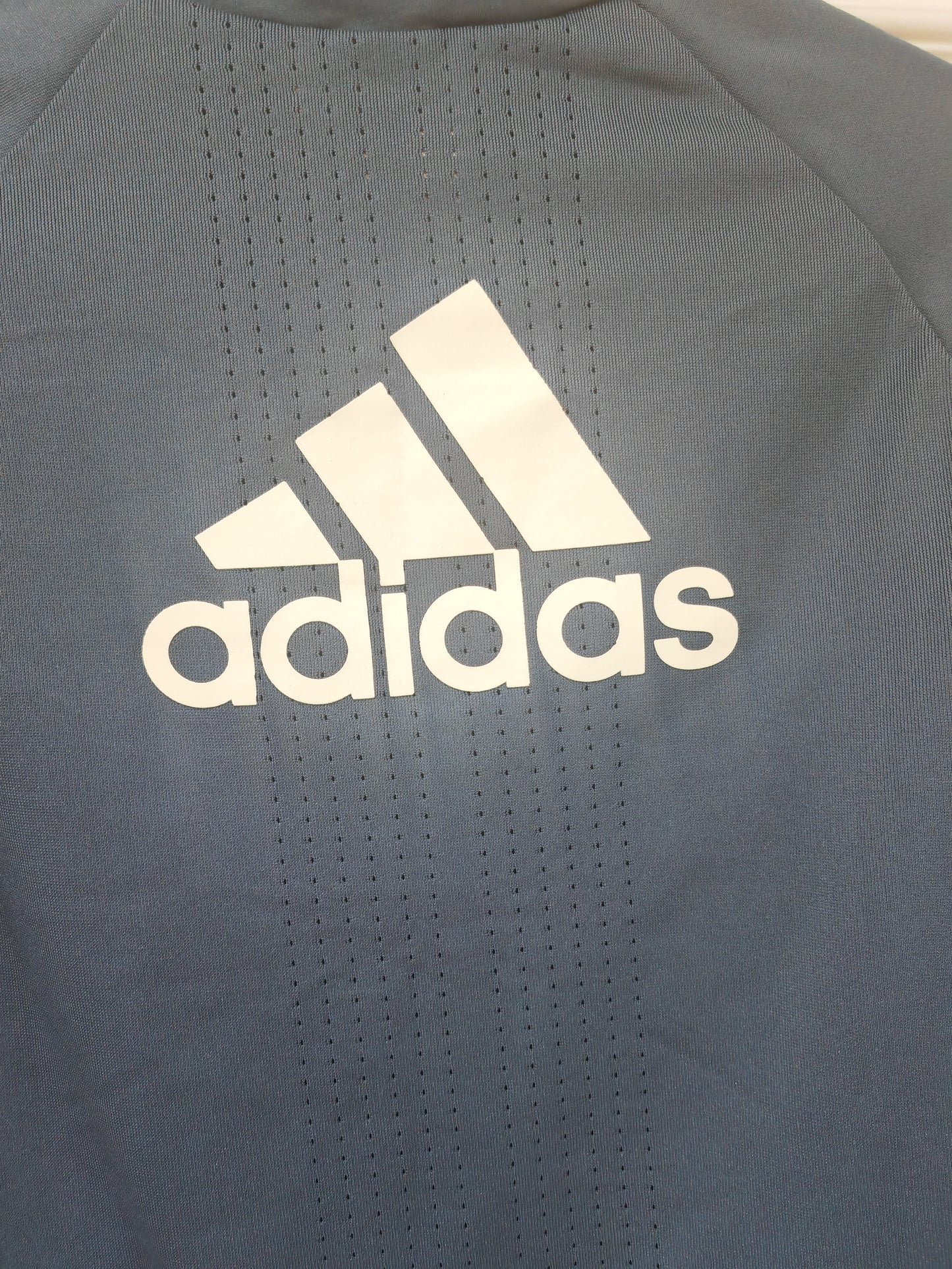 Youth Adidas Manchester United Long Sleeve Training Sweatshirt, Grey, 9-10 Years