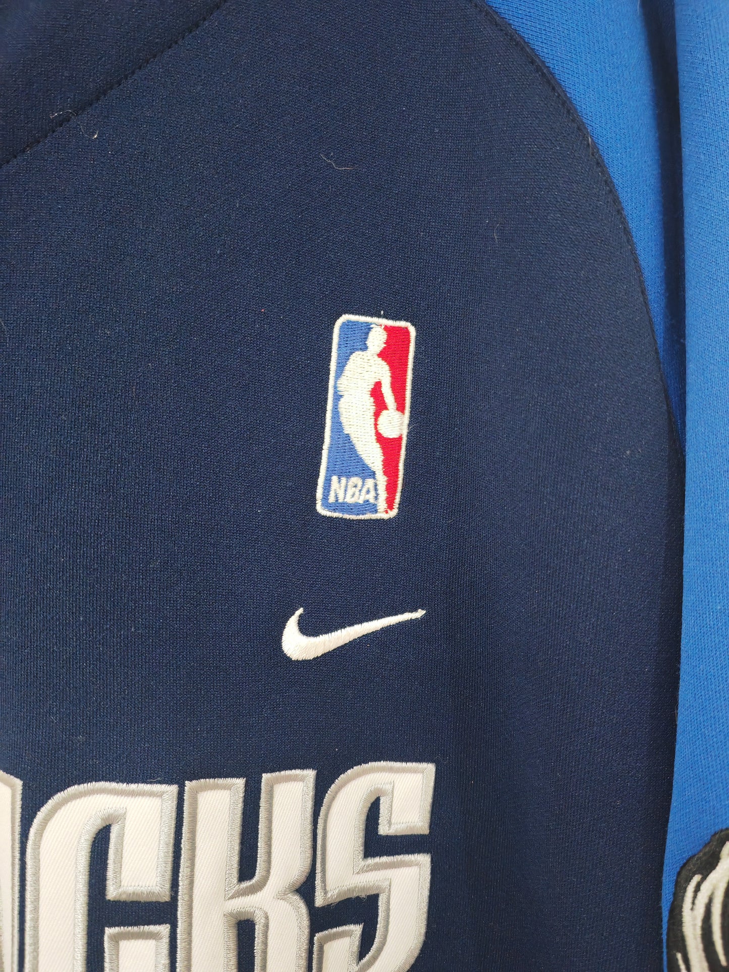 Nike Dallas Mavericks Baseball Style Jersey, #4 Finley, Navy Blue, Size Large