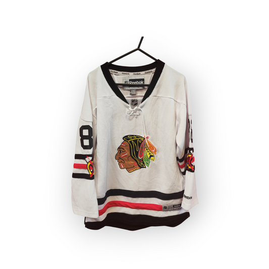 Youth Reebok Chicago Blackhawks NHL Jersey, #88 Kane, White, Size YL/XL